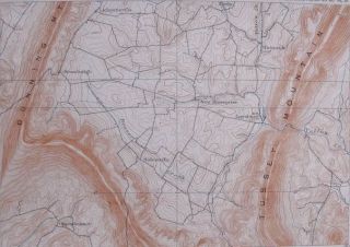 1908 Antique Topographic Map Loysburg Pennsylvania PA