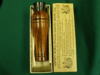 Complete Herters Numara Deluxe C383 GOOSE Call in The Box w Manual