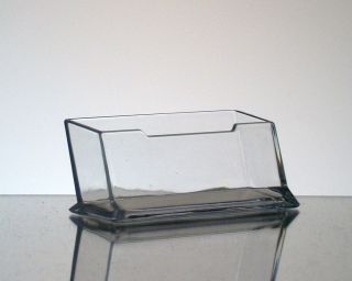 12 Clear Acrylic Plastic Desktop Business Card Holders Display Stands