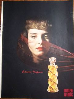 1943 Lucien Lelong Sirocco Perfume Bottle Ad