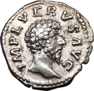 Lucius VERUS 161AD RARE Ancient Silver Roman Coin Providentia