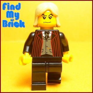 HP331 Lego Lucius Malfoy Minifigure Suit Front Vest New