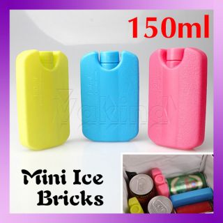 New Refreshing Pack Ice Brick Freezer Lunch Bag Box Block Cool