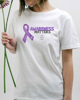 Lupus Awareness Matters Purple Ribbon T Shirt SM 5XL