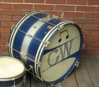 1950s WFL Ludwig Drums Duco Finish Vintage 14x22 Bass Drum