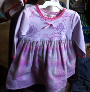 NEW Baby Lulu Darling dress orchid oriental floral print 12 months