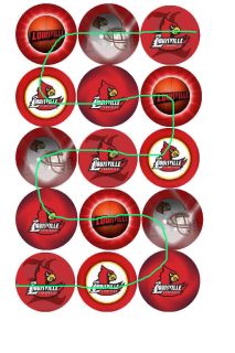 15 Louisville Cardinals Images for Bottle Caps Crafts P 129