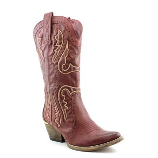 Volatile Raspy Womens Size 7 Burgundy Synthetic Western Boots