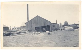 1919 Parker City Indiana Lumber Logging Sawmill Photo