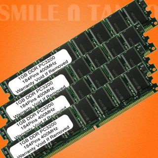 4GB PC3200 Low Density DDR Memory Dell HP IBM 4 GB Kit