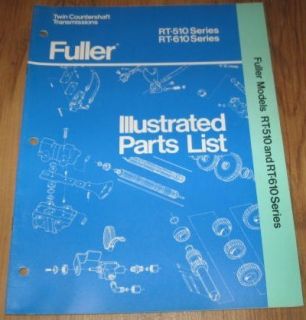 Eaton Parts List Fuller RT 510 610 Series Transmission
