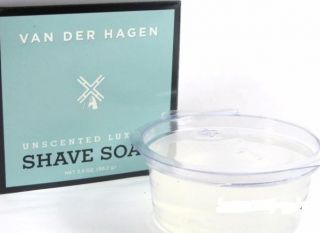 Van Der Hagen Unscented Luxury Shave Soap Single
