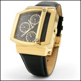 Luxury Raphael Leon Mens Elite Edition Diamond Swiss Movement Watch