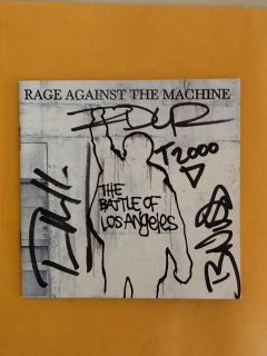 Rage Against the Machine Battle of Los Angeles CD Cover Signed all