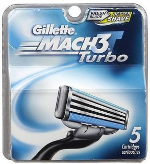 Gillette Mach3 Turbo Razor Blades New in Original Package Authentic