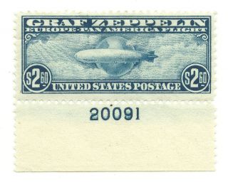 Unused Scott C15 $2 60 Graf Zeppelin Stamp Book Value $1200