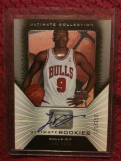 UPPER DECK ULTIMATE COLLECTION LUOL DENG SP ROOKIE RC ON CARD AUTO 250