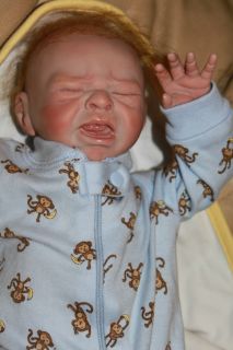 Reborn Baby Boy Crying Doll Premie by Denise Pratt