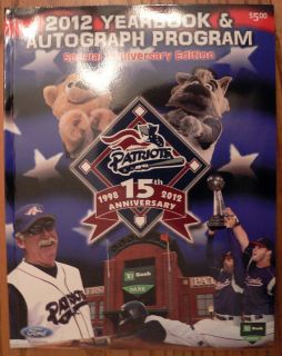 2012 Somerset Patriots Yearbook Minor League Sparky Lyles Final Season
