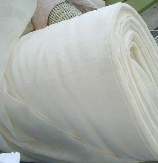 Tergal Sheer Cream Fabric Made in France 115 Wide 1 Yard