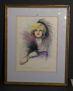 Ben Knight w C Painting Illustration Mae Murray Actress