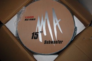 MA Audio MA1500XL 15 Car Competition Subwoofer New in Box