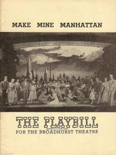 Sid Caesar MAKE MINE MANHATTAN Rosalind Russell Ad 1948 Musical Revue
