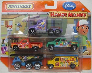 Matchbox Play and Learn 5 Pack   HANDY MANNY Disney Character Diecast