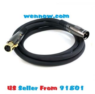 6ft Premier Series XLR Male to XLR Female 16AWG Cable