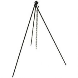 Cajun Classic Black Steel Cook Out TriPod camping stand W Chain and