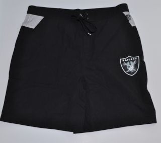 Majestic Athletic NFL Oakland Raiders Football Mesh Lined Sport Shorts