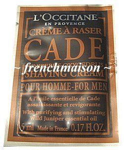 Occitane En Provence Cade Men Shaving Cream Samples