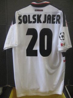 1999 Manchester United C L Solskjaer Player Issue Jersey XL