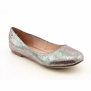 Steve Madden Stephi Youth Kids Girls Size 3 Silver Flats Leather Flats