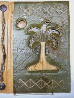 JOURNAL, DIARY,ALL NATURAL,BANANA LEAF, COCONUT, PALM TREE AND MOON