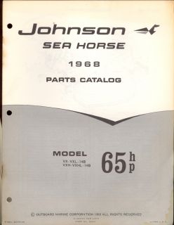 1968 Johnson 65HP Outboard Motor Parts Manual