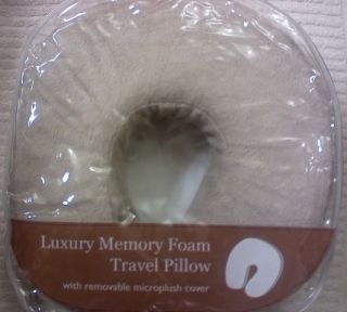 SUPER SOFT Luxury memory foam travel pillow with Removable microplush