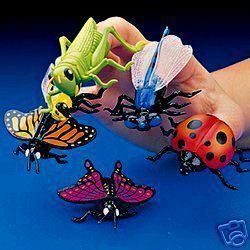 Insect Bug Finger Puppets Toys Party Favors Butterfly