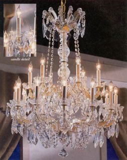 Maria Theresa CRYSTAL Chandeliers Lighting 30X28 FIXTURE PENDANT