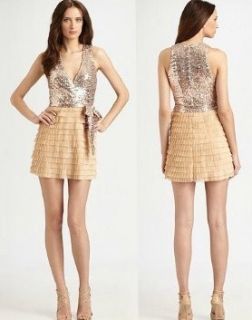 NEW MARK JAMES BY BADGLEY MISCHKA TIERED TULLE SEQUIN BODICE PARTY