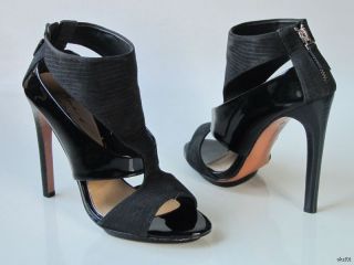New Mark James by Badgley Mischka Black Platforms Shoes Heels 8 5 Sexy