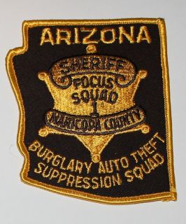 MARICOPA CO SHERIFF Focus Squad Burglary Auto Theft Suppression Squad