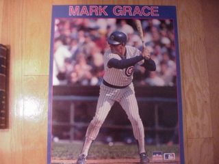 Mark Grace Chicago Cubs Original Poster 1990