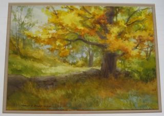 Hudson River Valley Artist Marion B Brown D AWS Watercolor Painting