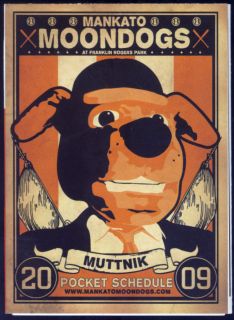 2009 Mankato Moondogs Hyvee Pocket Schedule EX NM 