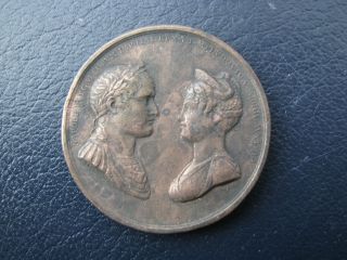 NAPOLEONIC MEDAL BY GUILLEMARD WEDDING OF NAPOLEON I AND MARIE LOUISE
