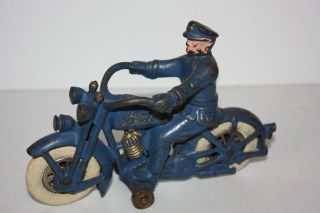 Hubley Swivel Head Harley Davidson Cop Cycle Made in U s A in 1930S