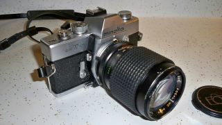 Minolta SRT 101 Camera 35mm Manual SLR with 135mm Zoom Lens