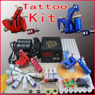 Tatuaje Kit 2 New Maquinas 10 Tintas Tattoo Tatuar A073