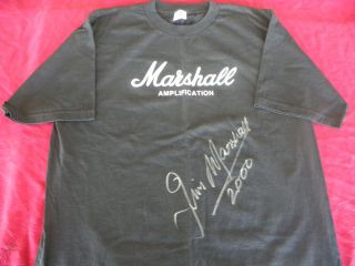 Jim Marshall Autographed Marshall Amplification Shirt